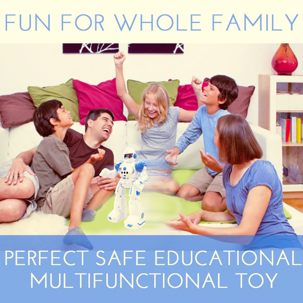 Robot Giochi E Giocattoli Rosso O Blu Robot Rc Con Luci A Led Blu Gesto Dei Sensi Inglese Ballare Top Race Remote Control Robot Per Bambini Parlare Due Modi Di Camminare Giocattoli