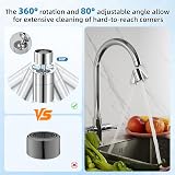 Hibbent Kitchen Sink Tap Aerator 22mm Female/Male Adapters Dual Flow view 2
