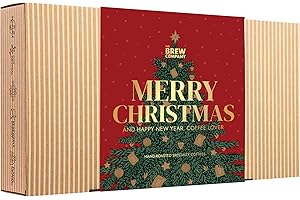 GROWER'S CUP Christmas Coffee Gifts for Men & Women - 14 of the World's Finest Single Estate Specialty Coffees in Sampler Box for Coffee Lovers | Perfect Secret Santa Gift Set Idea with Unique Coffeebrewers
