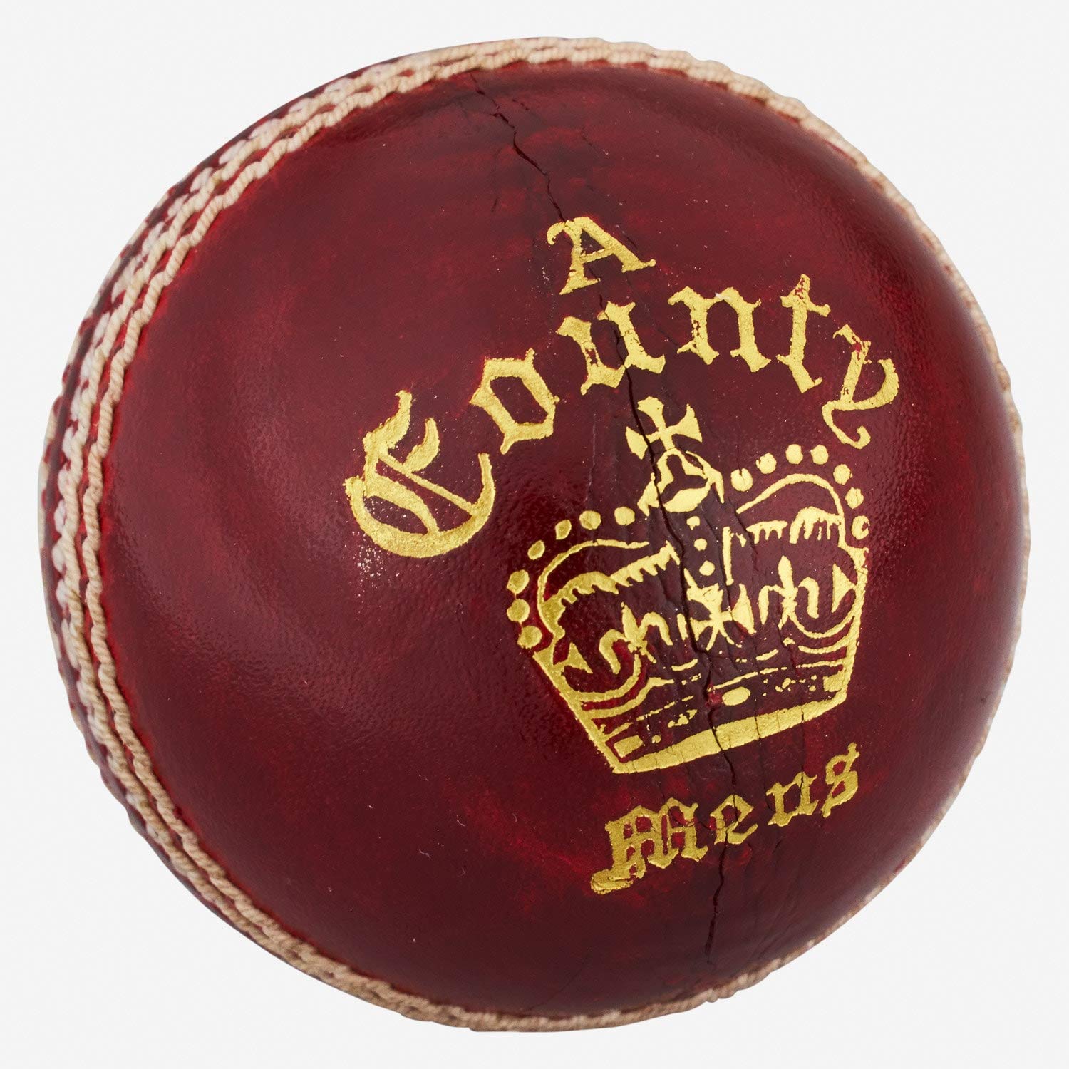 Readers County Crown 'A' Cricket Ball 4.75oz, Red, Youths