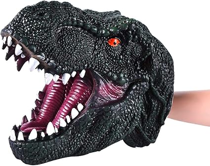realistic dinosaur hand puppet