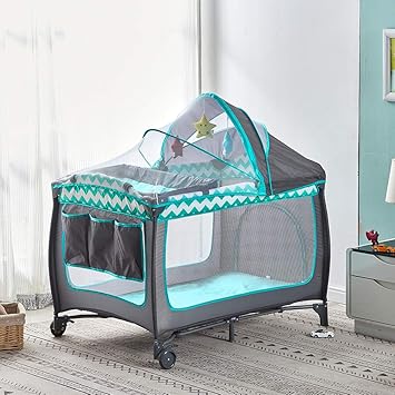 cot bed with changing table