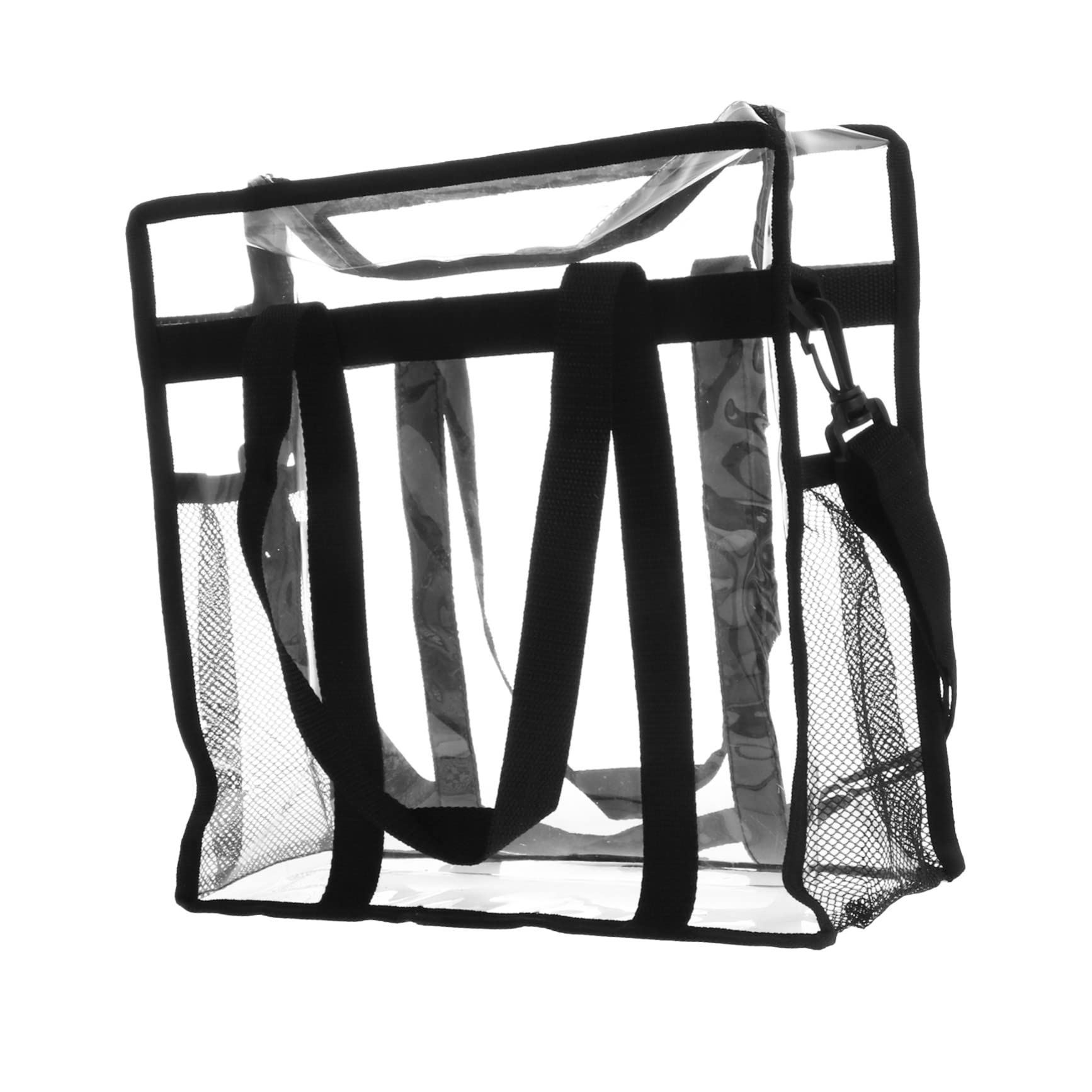 SUPVOX 1pc Transparent Shoulder Bag Multi-functional Record Storage Bag Versatile Crossbody Handbag for Vinyl and Cosmetics for Travel and Daily Use