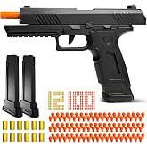 XUZHTYOO Automatic Shell Ejecting Toy Gun Pistol, Cool Toy Pistol with Soft Bullets, Educational Model Toys, Gifts for Kids