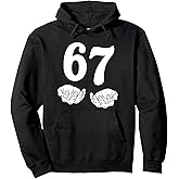 Six Seven 6 7 Funny 67 Gen Alpha Slang 6-7 Meme School Pullover Hoodie
