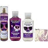 Bath & Body Works Winterberry Wonder Trio Gift Set - Fragrance Mist, Body Wash and Body Lotion - with a Lavender Dream Bar Soap - Full Size