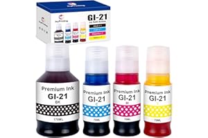 JoyPrinting GI-21 Ink Bottles Compatible for 21 GI-21 GI21 Ink Refill Bottles G3270 G3260 Ink Bottles Work for G3270 G3260 G3