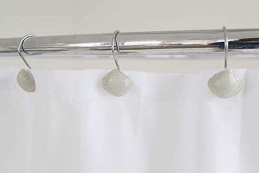 Amazon Com Splash Home Premium Wave Shower Curtain Hooks Rings