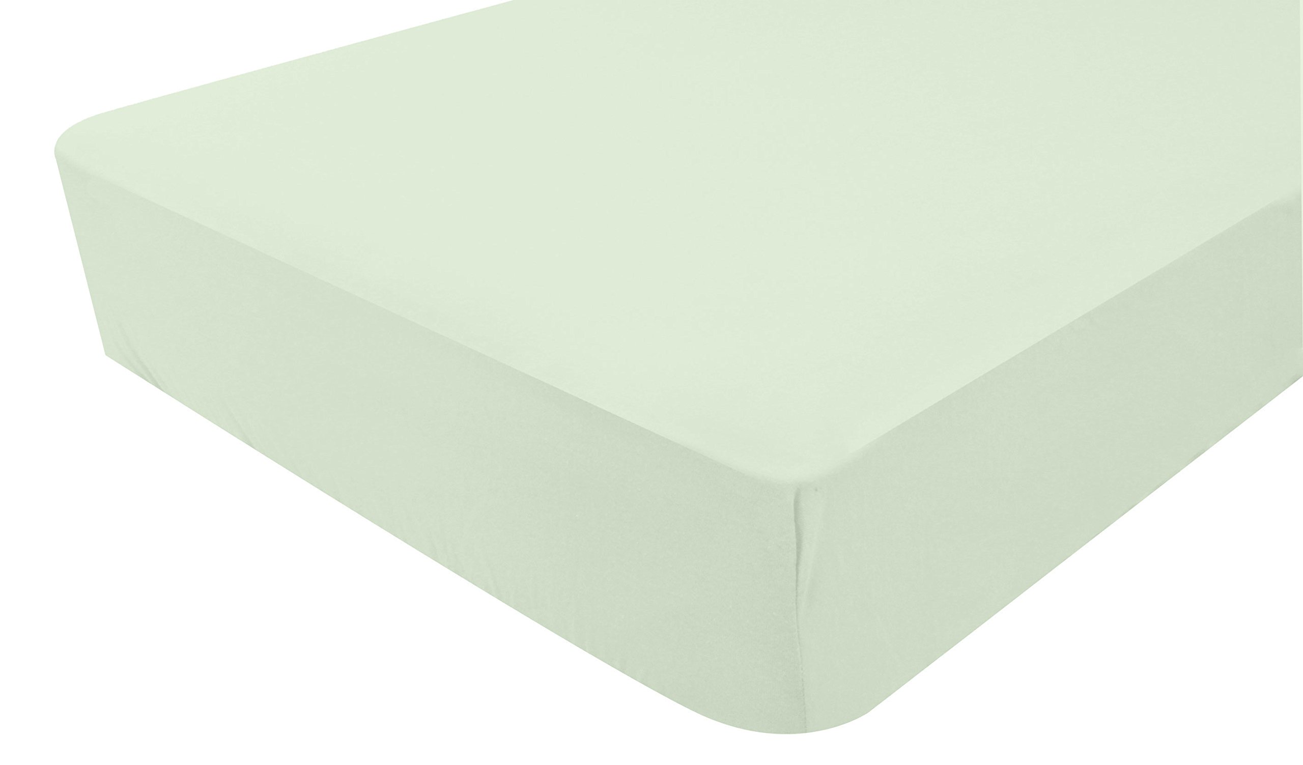 Domiva 1901241 Cotton Fitted Sheet 70 x 140 cm Light Mint Green