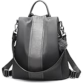 PINCNEL Women Backpack Purse Waterproof Nylon Anti-theft Rucksack Lightweight Shoulder Bag