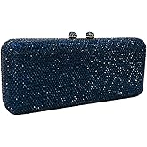 Boutique De FGG Evening Bags and Clutches Women Formal Crystal Clutch Handbags Wedding Rhinestone Clutch Purse,Mini