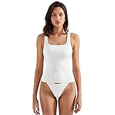 SUUKSESS Women Cotton Ribbed Summer Going Out Tops Padded Trendy Basic Tank Tops