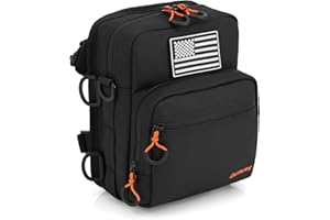 Oumurs Motorcycle Handlebar Bags,1800D Water-resistant Universal Bar bag American Flag Sissy Bar Bag Front Fork Storage Accessory Bag, For Softail Dyna Sportsters Dirt Bike Scooter E-bike Bicycle