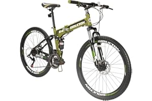 EUROBIKE 26 Inch Mountain Bike Folding Bicycle 21 Speed 3 Colors