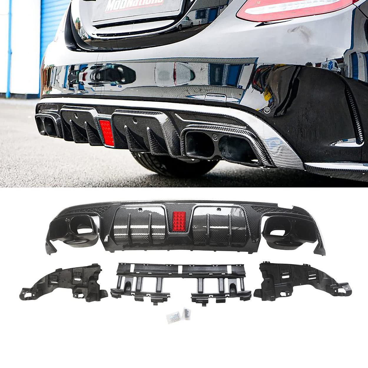Mua CARIG Rear Diffuser 2015-2018 Benz C-Class W205 C63 C63S AMG B ...