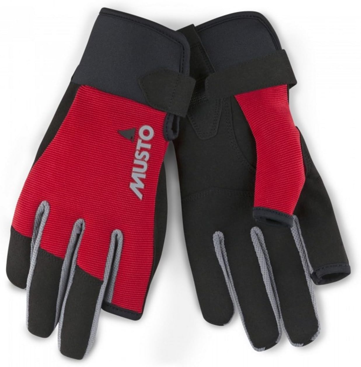 Musto Essential Sailing Yachting and Dinghy Long Finger Gloves Red