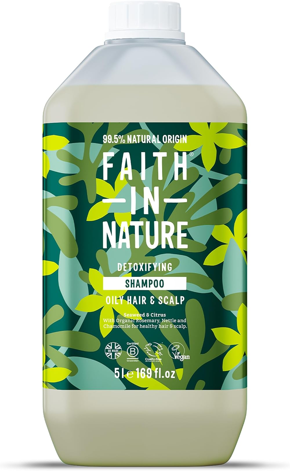 Faith in Nature Seaweed & Citrus Shampoo 5L Refill Vegan SLS Free