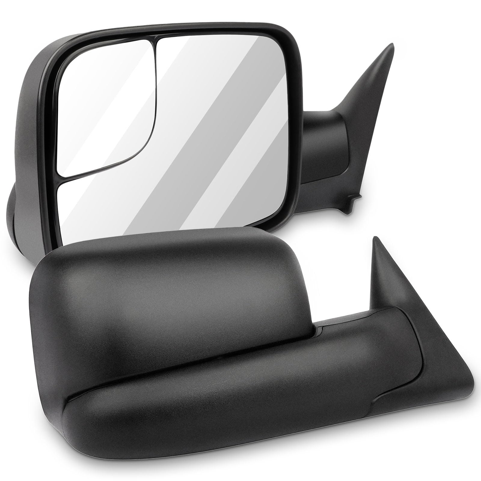 Tow Mirrors For 1994-1997 Dodge RAM 1500 2500 3500 – Power Adjust, Manual Fold