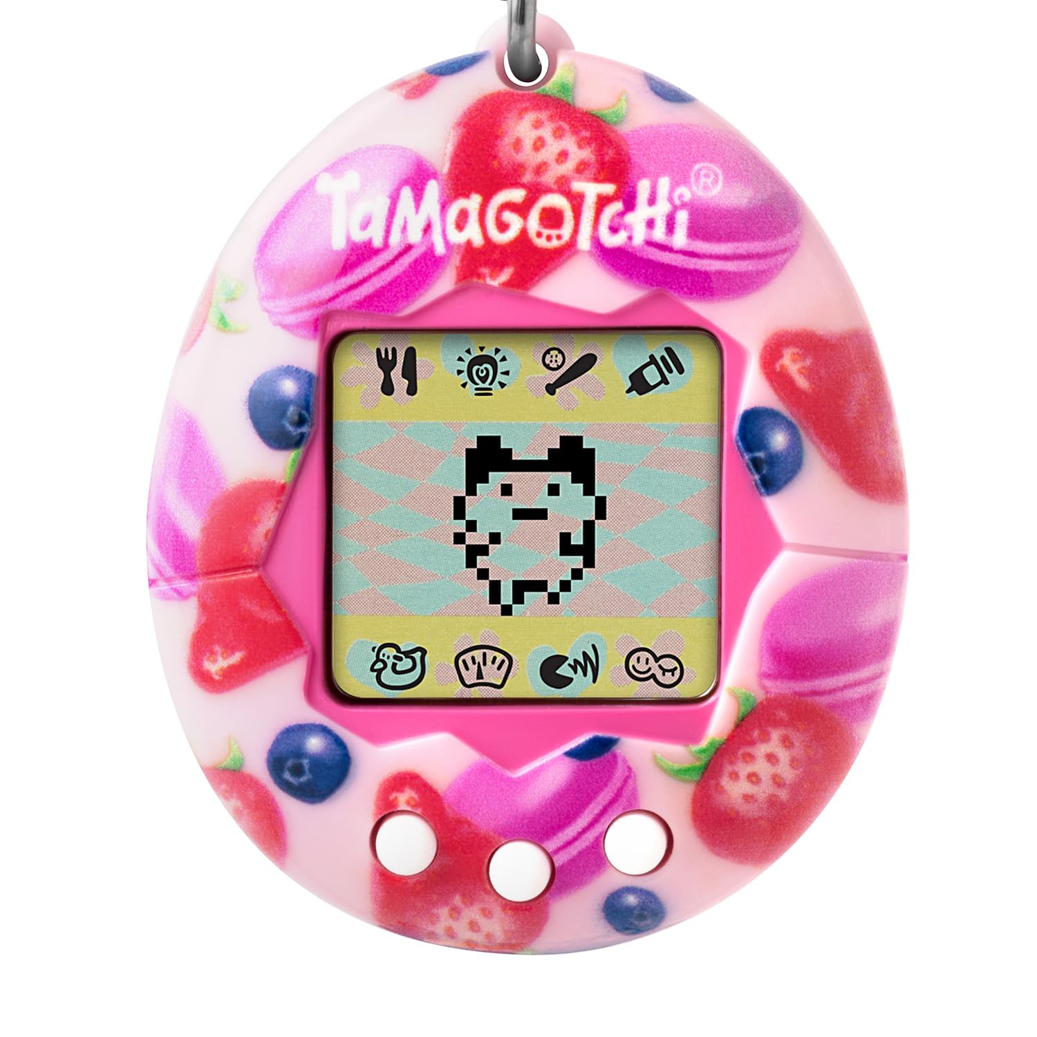 Bandai - Tamagotchi - Tamagotchi Original - Berry Delicious - Elektronisches virtuelles Tier mit Farbdisplay, 3 Tasten und Spielen - Interaktives Tier auf Deutsch - Kinderspielzeug ab 8 Jahren - 42971