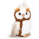 Mushymallow Owl Stuffed Animal Soft Plush Toy Cute Decoration Gifts,Brown | 7" Adorable Plush Toy Pocket-Sized Stuffed Owl for Boys Girls Kids Adults Desk Decor Birthday Christmas Gift