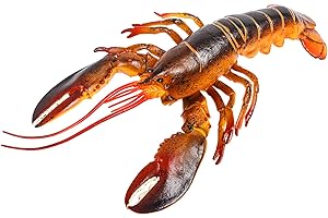 Hiawbon 13 Inch Lobster Model Simulation Lobster Artificial Lobster Realistic Lobster Figure Plastic Lobster Figurine for Home Desktop Decoration Christmas Birthday Party Favor
