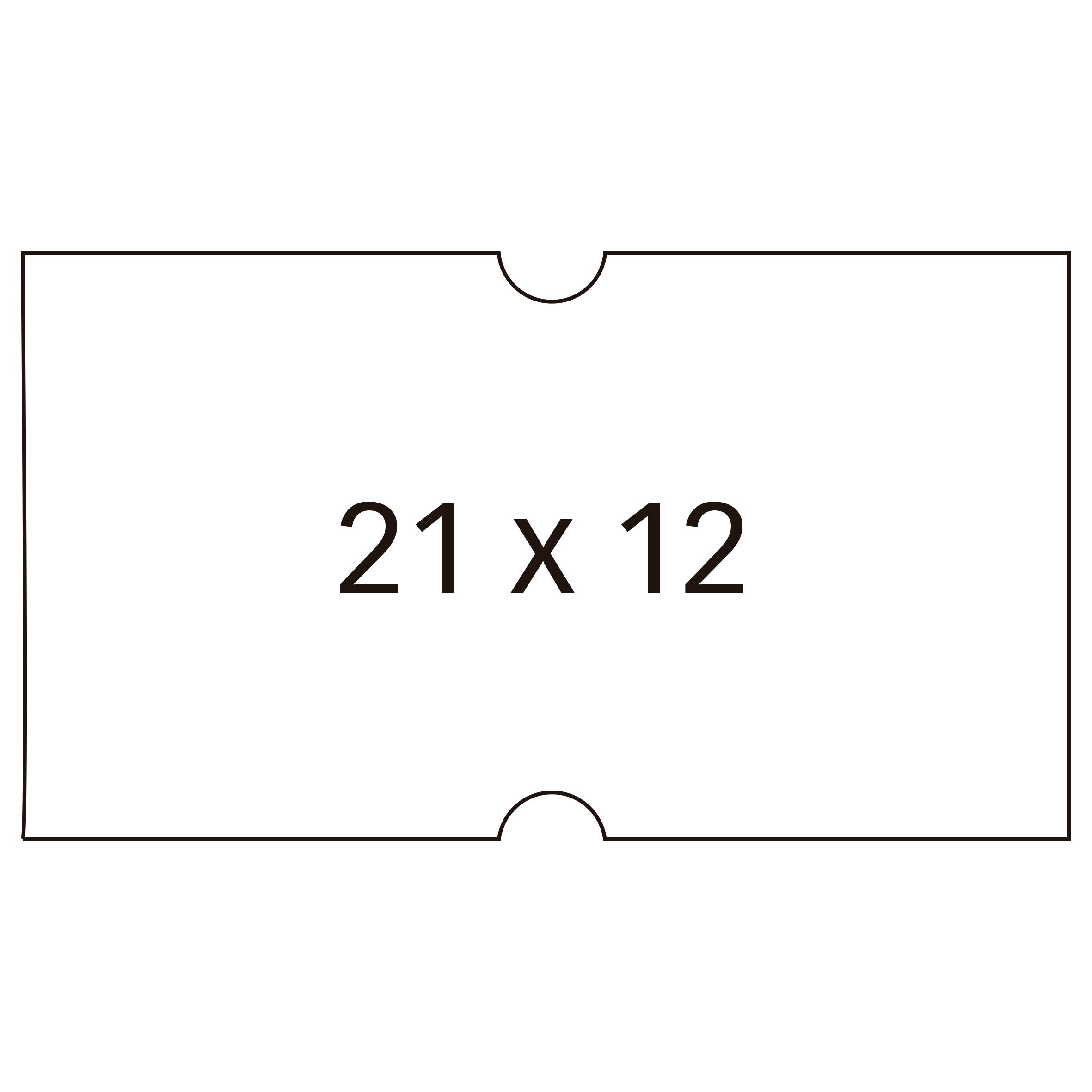 agipa Labels for Preisauszeichner 21 x 12 MM White