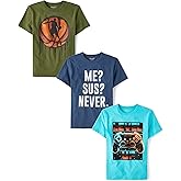 Assorted Everyday Short Sleeve Graphic T-Shirts,multipacks
