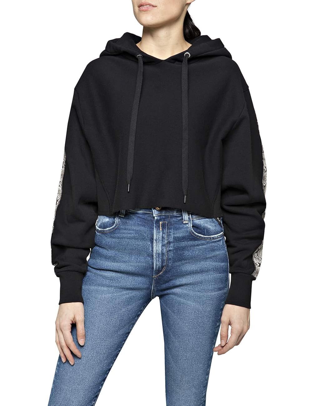 replay blue jeans hoodie