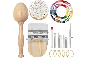 Mini Loom Weaving Repair Tool Kit Clothing Frame Supplies Tapestry Hand Tool H0R6 Machine Darning Weaving Sewi Wood Loom