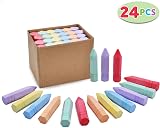 Joyin 24 Pcs Cone Shaped Non-Toxic Washable Sidewalk Chalk Set view 7