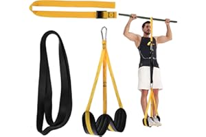 YOKELE Pull Up Assist Bands with Adjustable Resistance for Strength Training, Pull Up Assistance Bands System with Fabric Feet/Knee Rest for Home Fitness, Body Stretching, Chin Up, Powerlifting, etc