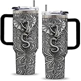 Uibunoo Dragon Gifts, 40 Oz Dragon Tumbler Mug Cup with Handle & Straw, Birthday Thanksgiving Christmas Gift for Dragons Lovers Men Brother Dad Uncle Grandpa, Dragons Themed Gifts, 1 PCS