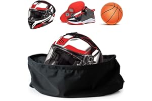 Large Soft Plush Helmet Bag for Motorcycle, Scooter, Ski, Motorbike With Drawstring (52×46cm)