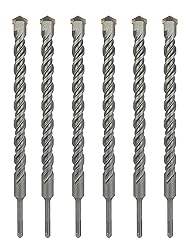 SDS Plus Hammer Drill Bit 6Pcs 23/32 in. x 8