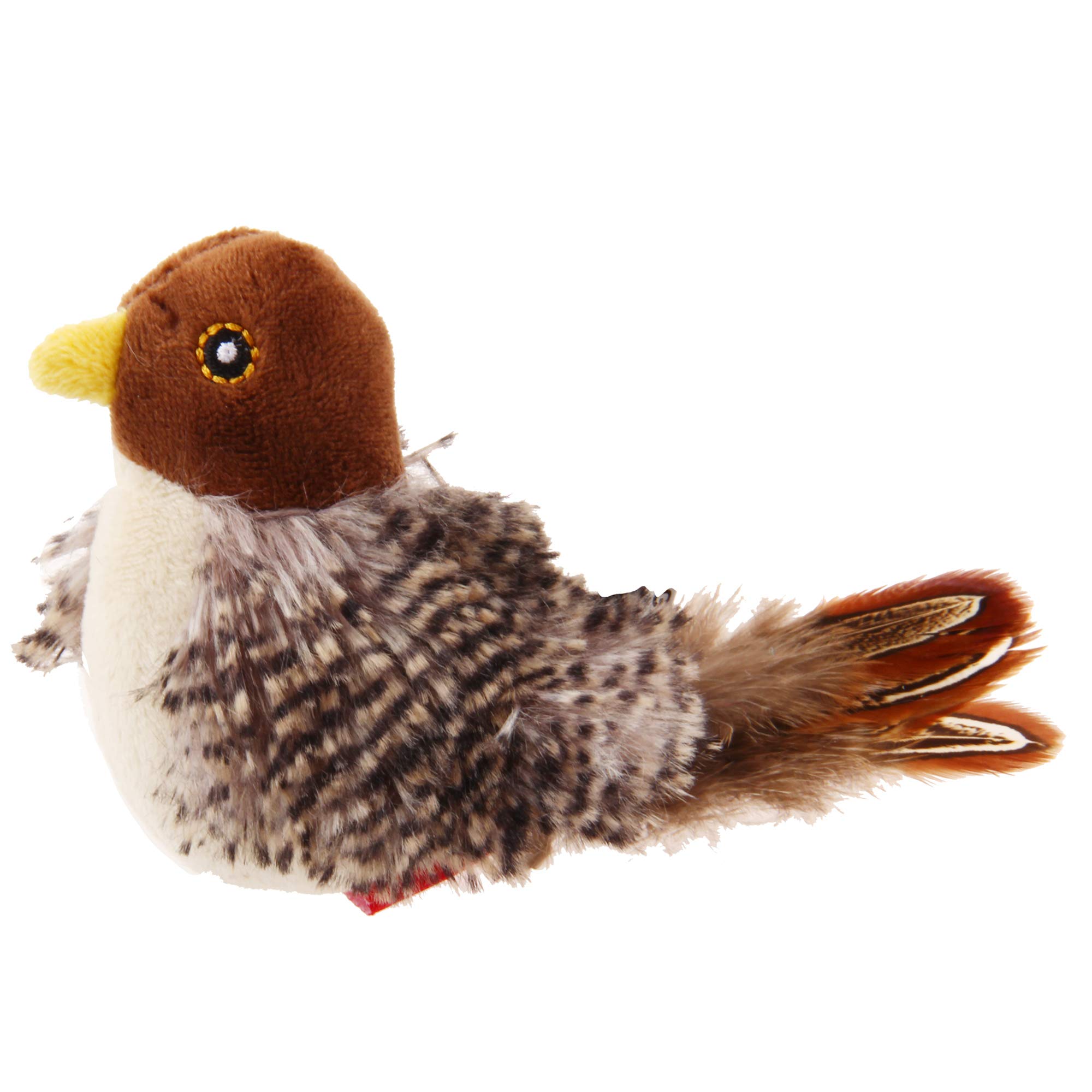 Vealind Melody Chaser Pet Bird Interactive Cat Toy Plush Toys for Dogs and Cats (Bird)