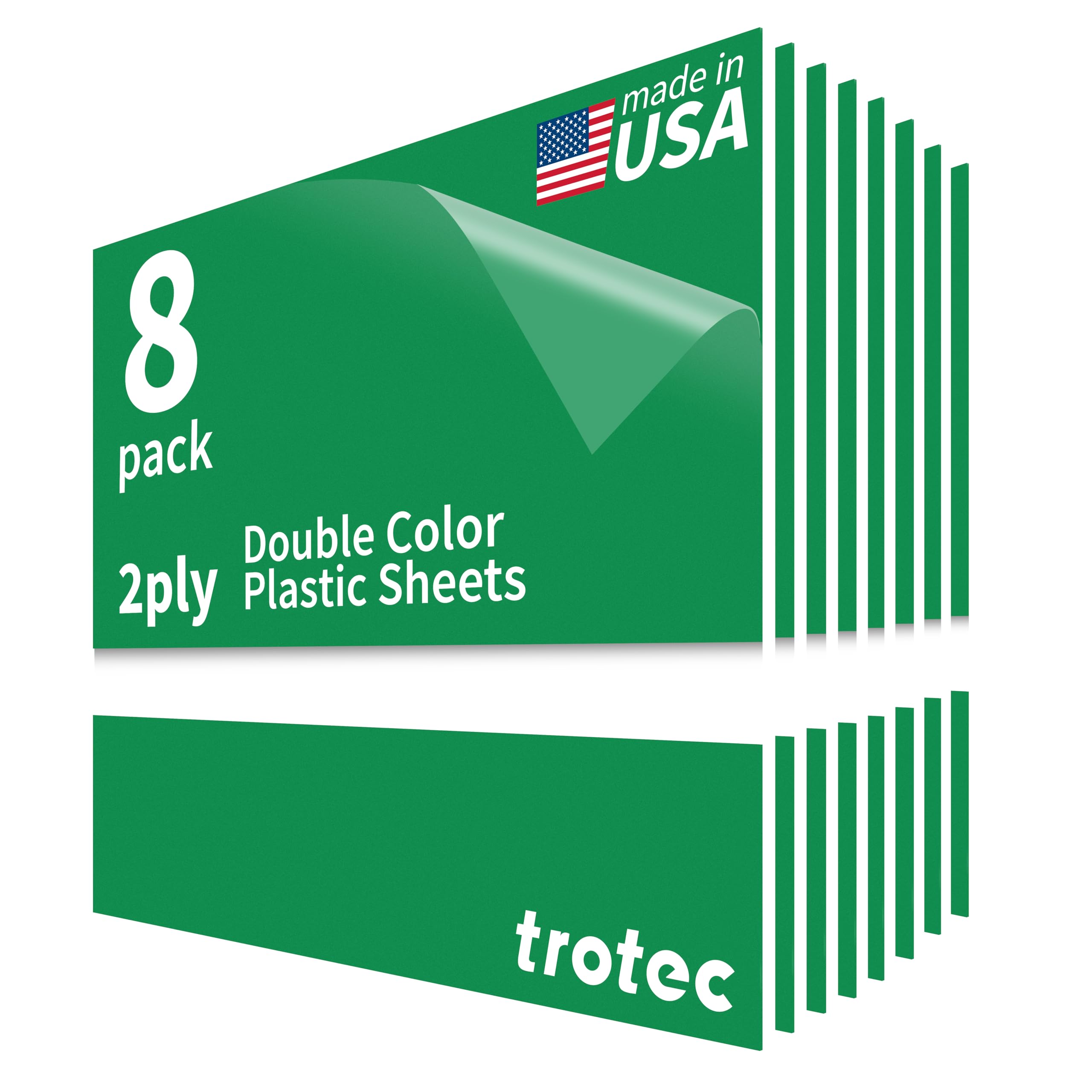 Trotec TroLase | 12"x12"x1/8", 8 Pcs | Bright