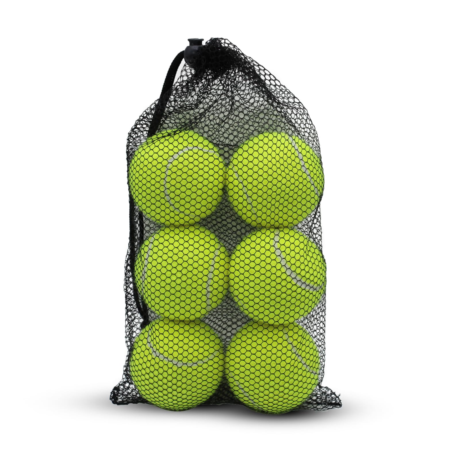 Swingers Tennis Balls - 6 Pack Training and Practice Balls for Pet Dog, High Elasticity Exercise for Beginner, With Mesh Carry Bag Easy to Transport