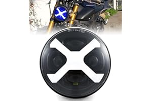 HENGTUAOTO 5.75 Led Headlight Motorcycle, headlight for motorcycle, X-Style Motorcycle Headlight Blue DRL Compatible with Sportster Iron 883 SuperLow XL883 XL1200,Softail Springer, Dyna Street Bob Low Rider