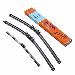 WOWIPER Silicone Windshield Wiper Blades with Rear