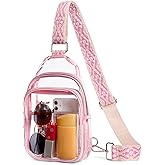 CLUCI Clear Bag for Stadium Events, Clear Crossbody Bag, Small Transparent Purses