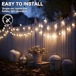 Hooks for Outdoor String Lights Clips: 26Pcs Heavy