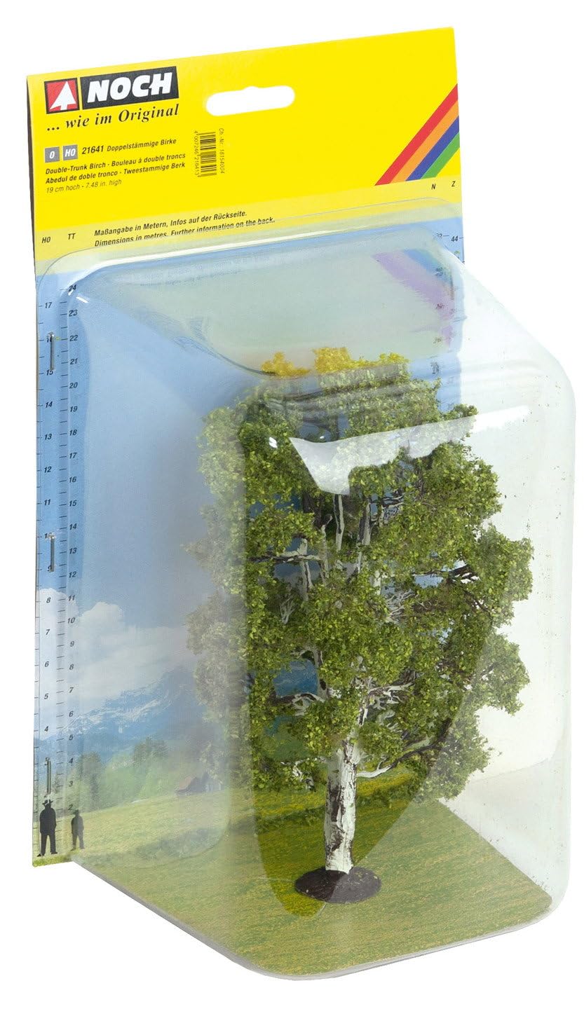 Noch 21641 19 cm High Double Trunk Birch Landscape Modelling