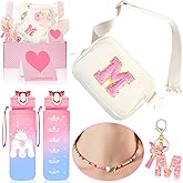 Awfrky Personalized Fanny Pack for Girls, Gift Sets for Teen Girls, Birthday Gifts for 4 5 6 7 8 9 10 11 12 13 Year Old Girl, Initial Crossbody Bag Belt Bag for Girl Kids (M)