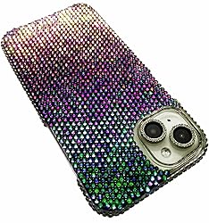 Teazgopx Bling Rhinestone for iPhone 14 Case - Over