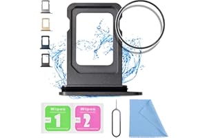 ASDAWN Replacement for iPhone 13 Pro Max SIM Card Slot Tray Holder Compatible with iPhone 13 Pro SIM Card Tray Slot Waterproof Rubber Ring and SIM pin(Single Sim Version)(Graphite)