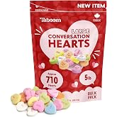 Bulk Large Canversation Hearts 5 lb Valetine's Day Candy - Assorted Pastel Canversation Heart Candies With Sweet Messages or Parties Candy Exchange, Treat Bags &amp; Events