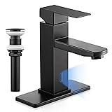 Herogo Touchless Bathroom Faucets Matte Black