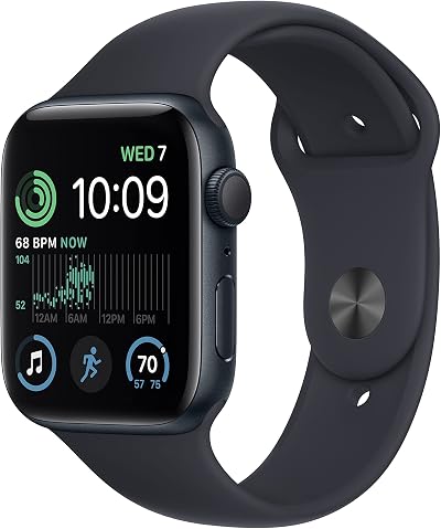 Apple Watch SE 2022 44mm Midnight Aluminum Case Midnight Sport Band