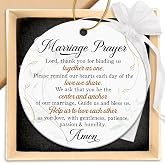ZAGKOO Christian Wedding Gifts for Newlyweds, Wedding Couple Ornament 2026 | Marriage Prayer Religious Bridal Shower Registry Gift for Bride and Groom, Mr &amp; Mrs - Married Ornament Christmas Decoration