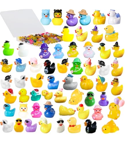 100 Mini Patos De Resina Brillantes – Figuras De Animales Coloridas Para Casa De Muñecas, Terrarios Y Decoración De Micro Paisajes – Regalo Creativo Para Niños Y Coleccionistas